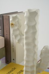 Série Mandacaru, Escultura de Mesa Com Flor