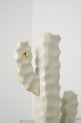 Série Mandacaru, Escultura de Mesa Com Flor