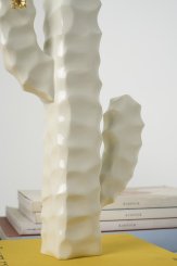 Série Mandacaru, Escultura de Mesa Com Flor